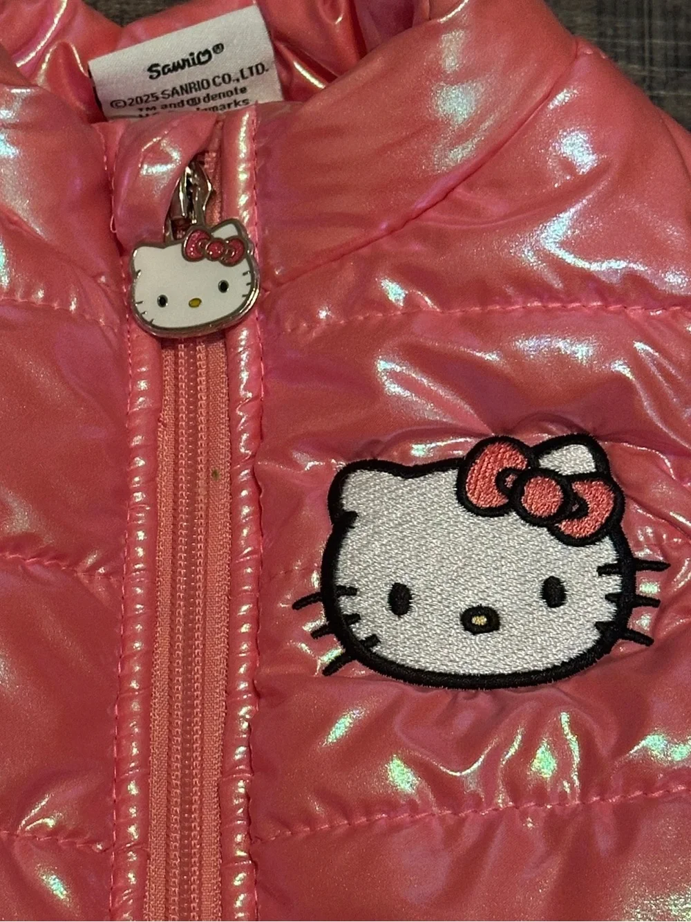 Hello Kitty Girls Puffer Vest – Size 2T